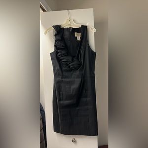 Black dress with one shoulder design